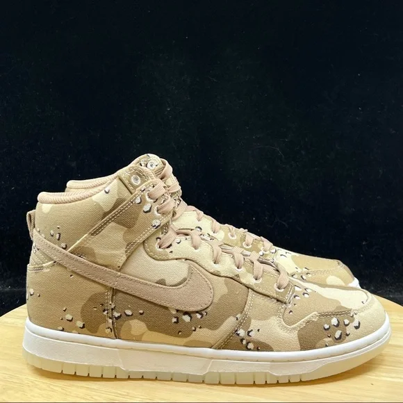Nike Dunk High Desert Camo - Size Women's 9.5/Men's 8 - DX2314-200 - Picture 7 of 10